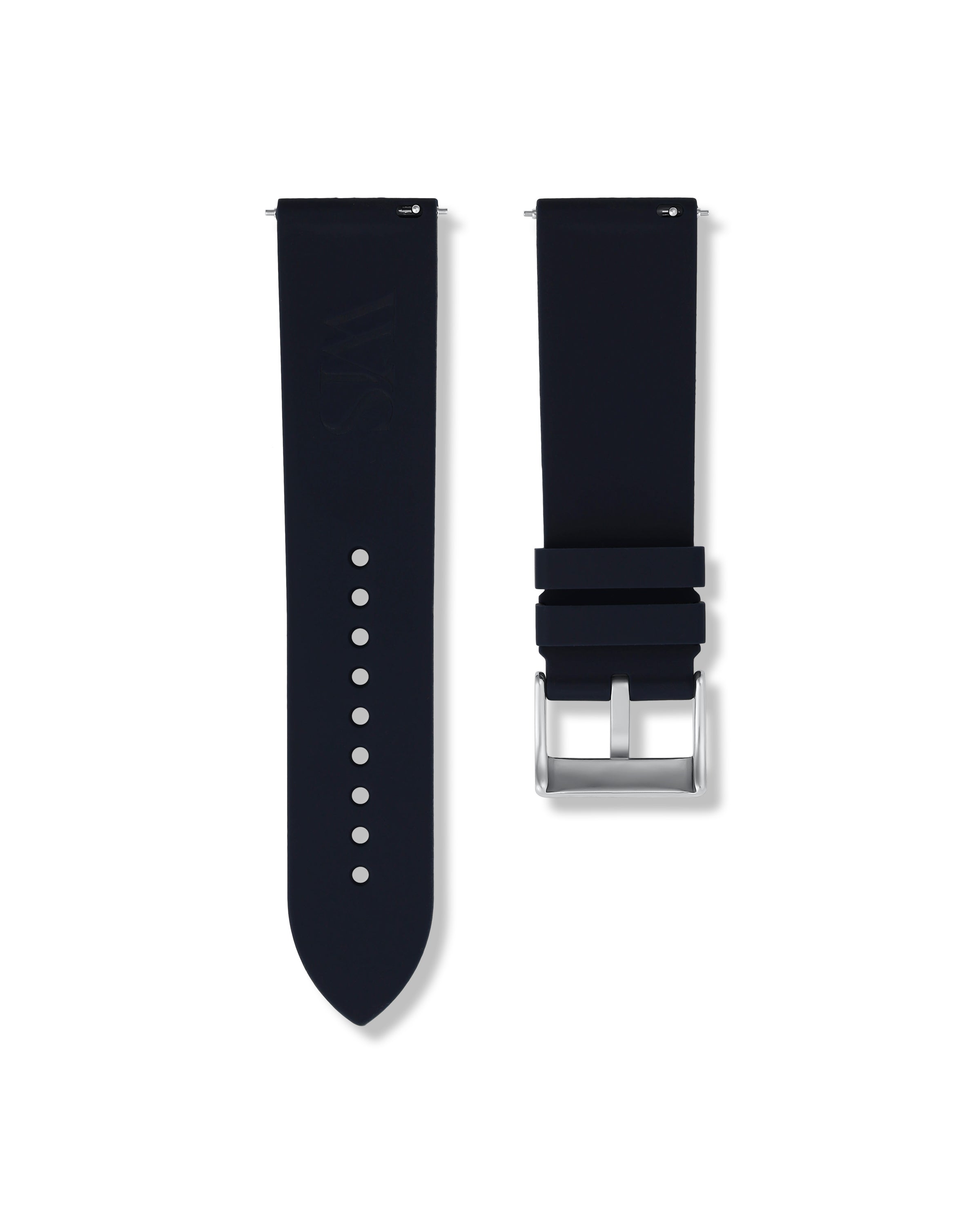 Marine Blue Quick Release Rubber Strap 24mm