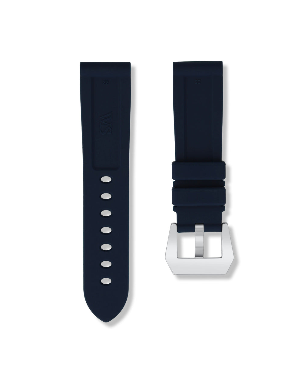 Marine Blue Rubber Strap 24mm