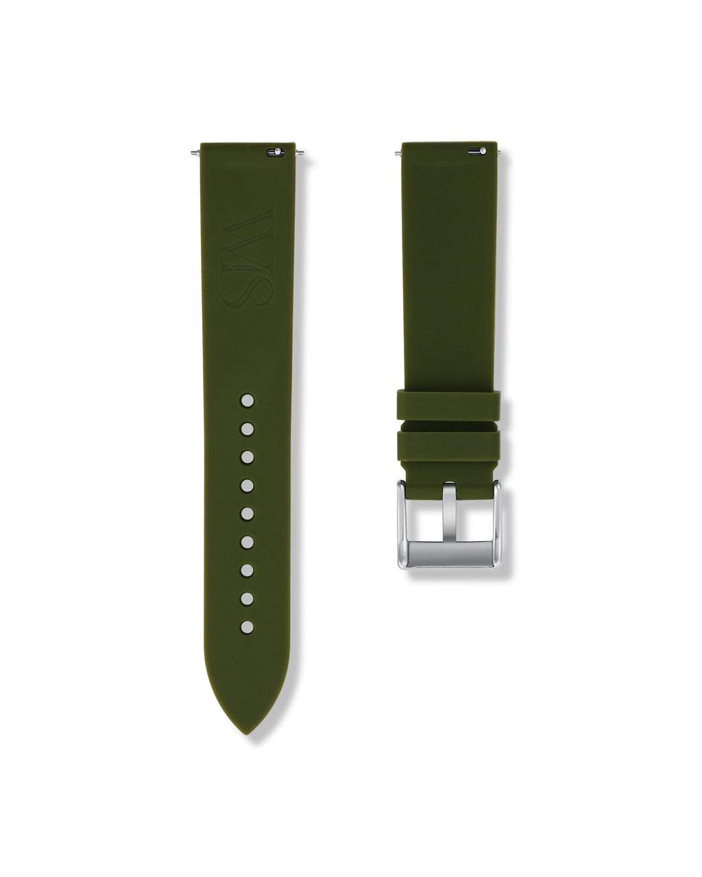 Olive Green Quick Release Rubber Strap 20mm