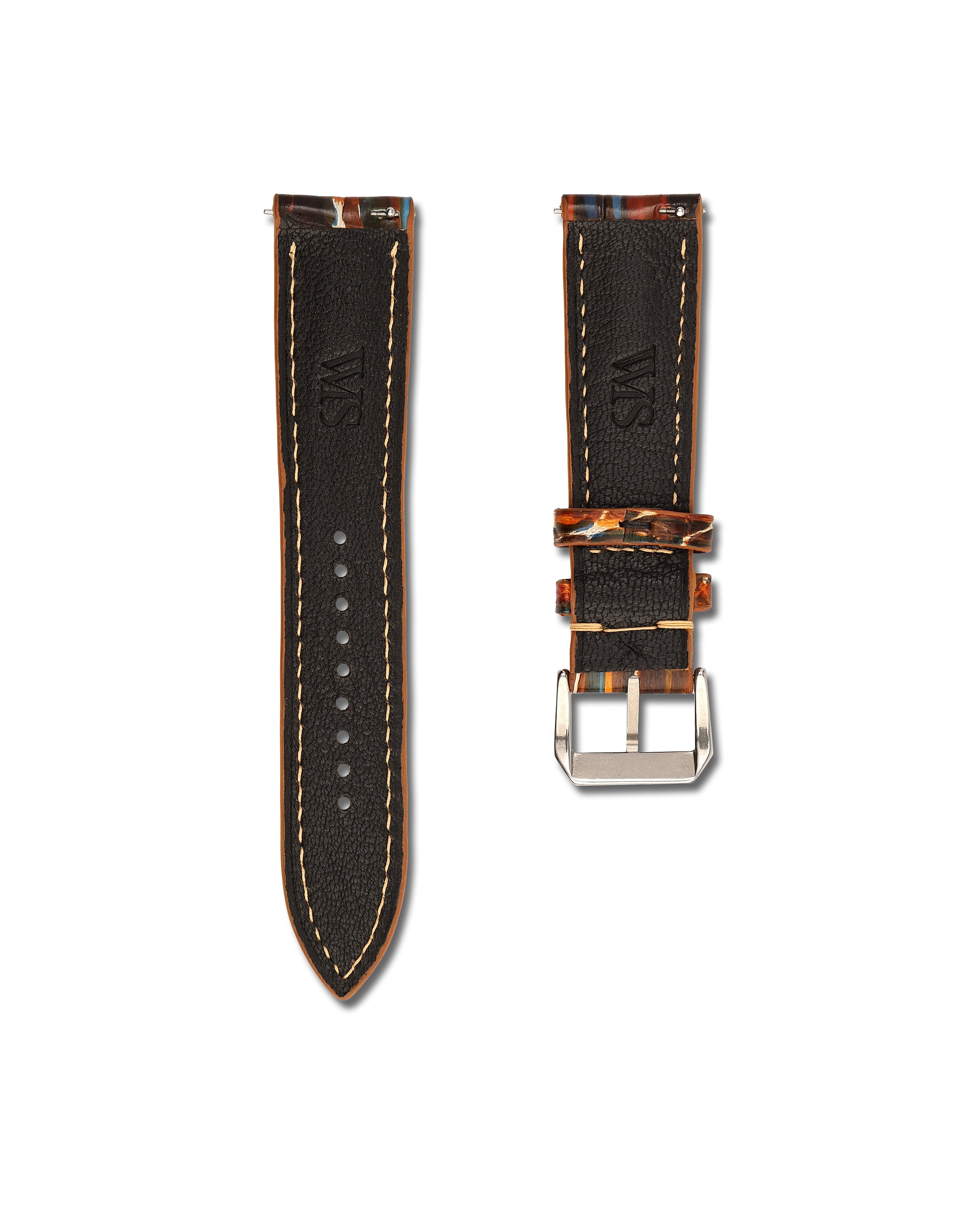 Picasso Patina Alligator Leather Watch Strap 20mm