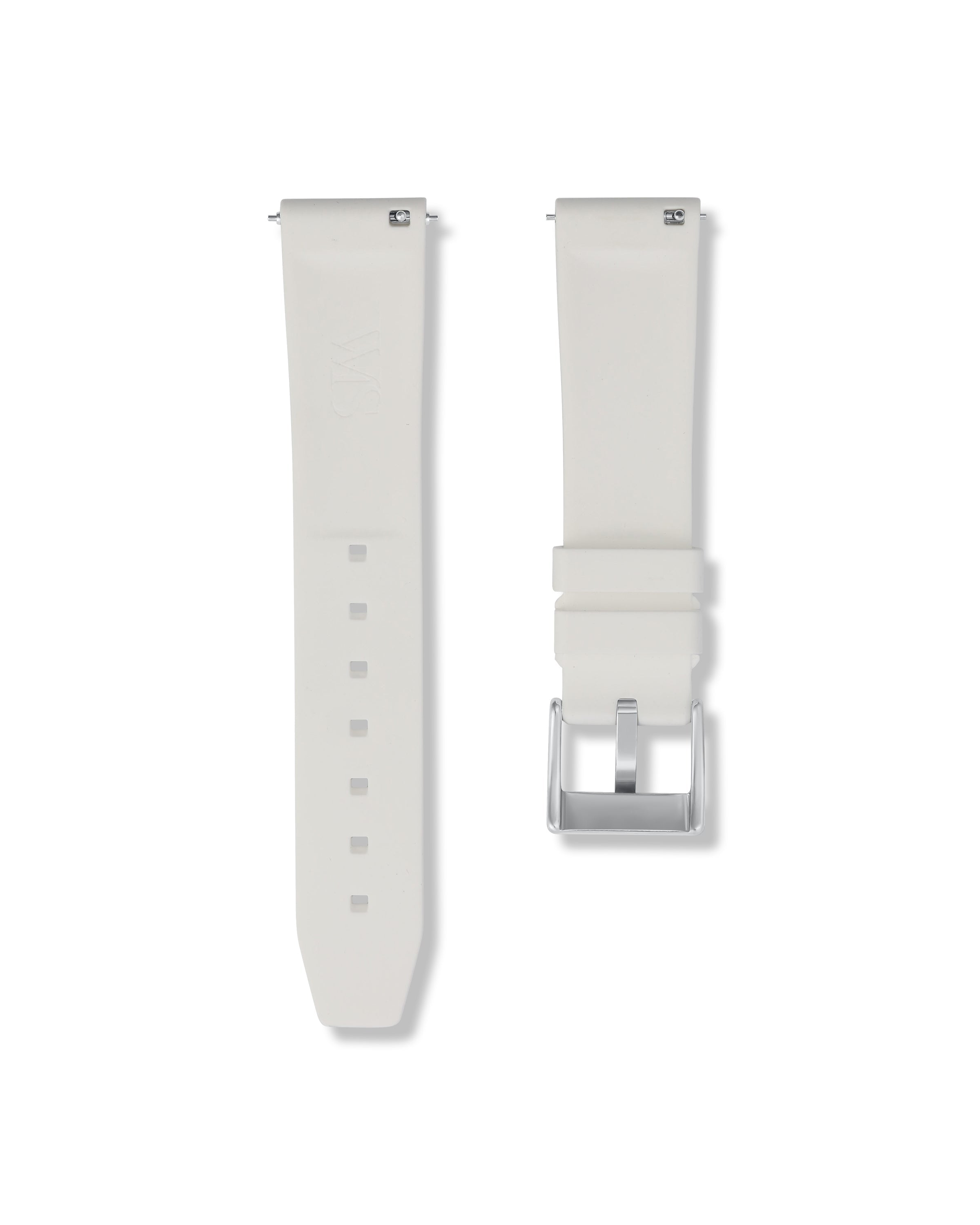 Polar White Quick Release Rubber Strap 20mm