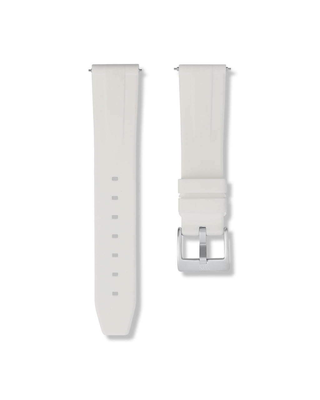 Polar White Quick Release Rubber Strap 21mm