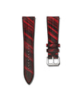 Crimson Brushed Calf Leather Watch Strap 20mm