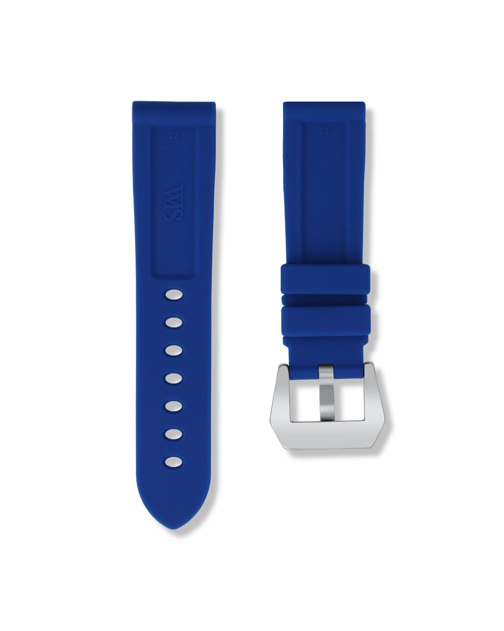 Royal Blue Rubber Strap 22mm