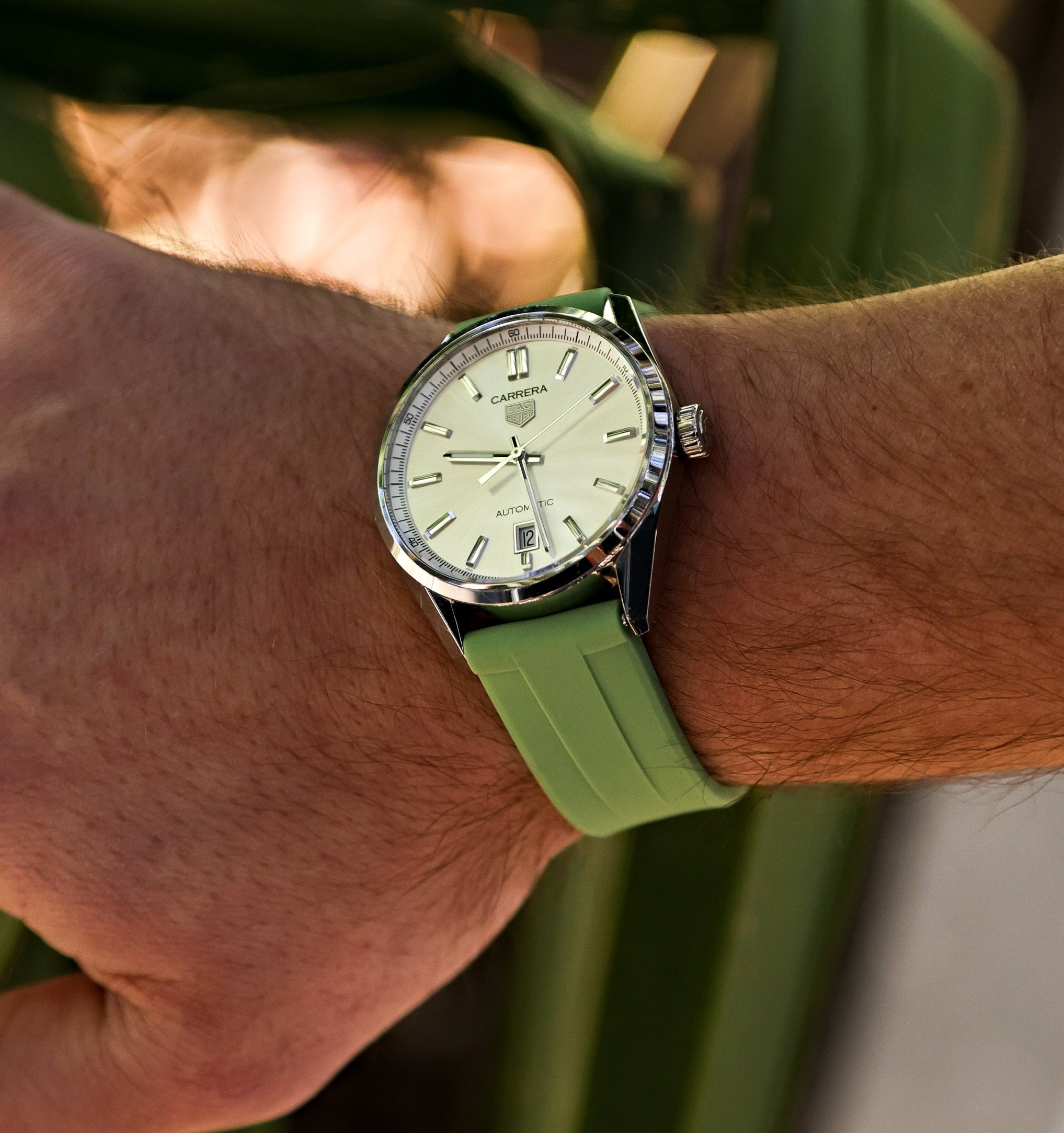 Sage Green - Quick Release Rubber Strap 22mm