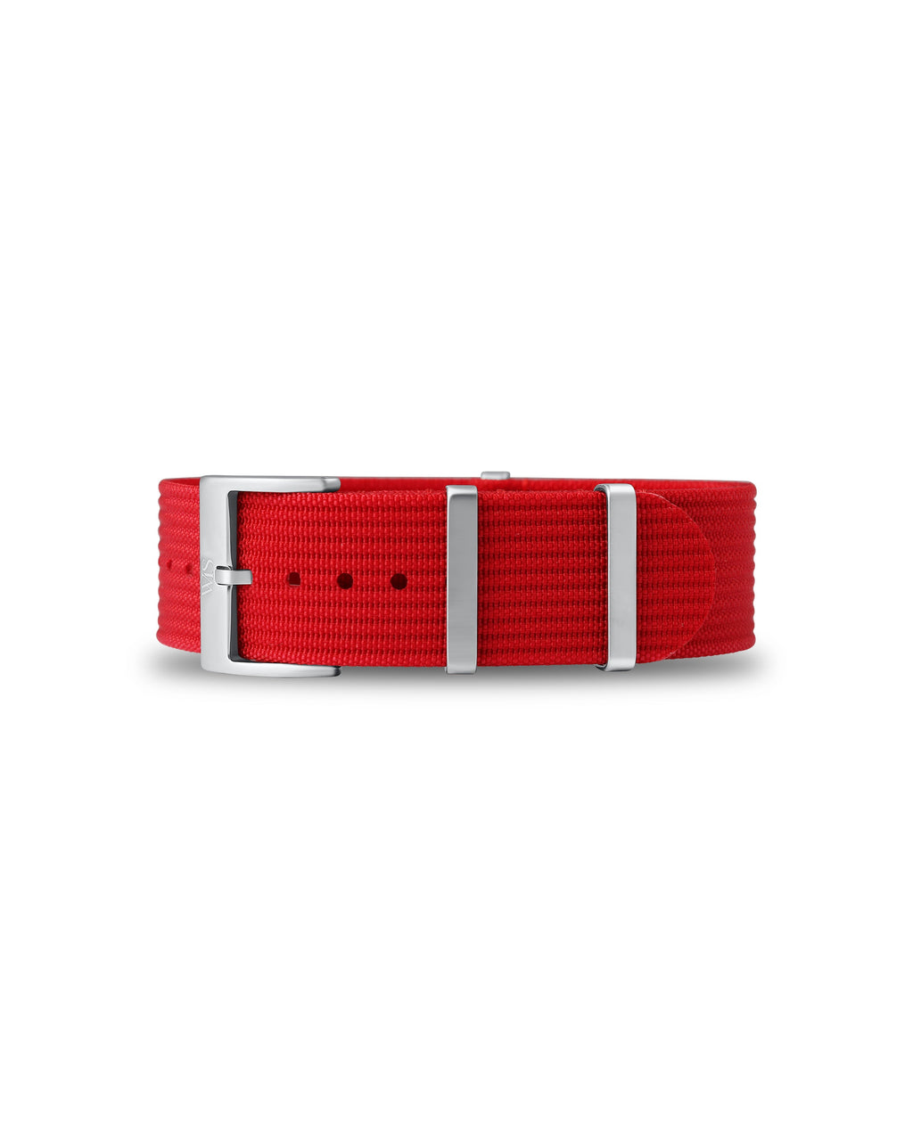 Scarlet Red Woven Nylon Strap 18mm