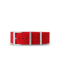 Scarlet Red Woven Nylon Strap 18mm