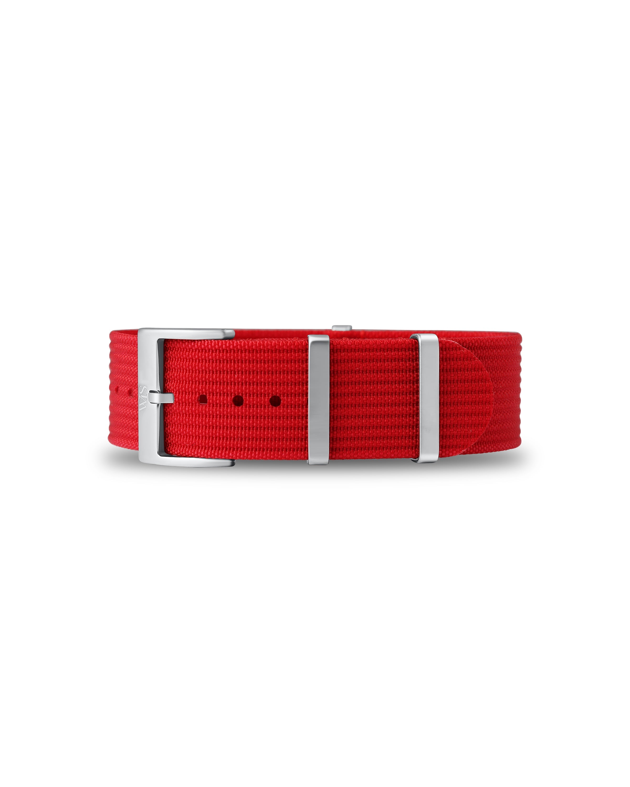 Scarlet Red Woven Nylon Strap 22mm
