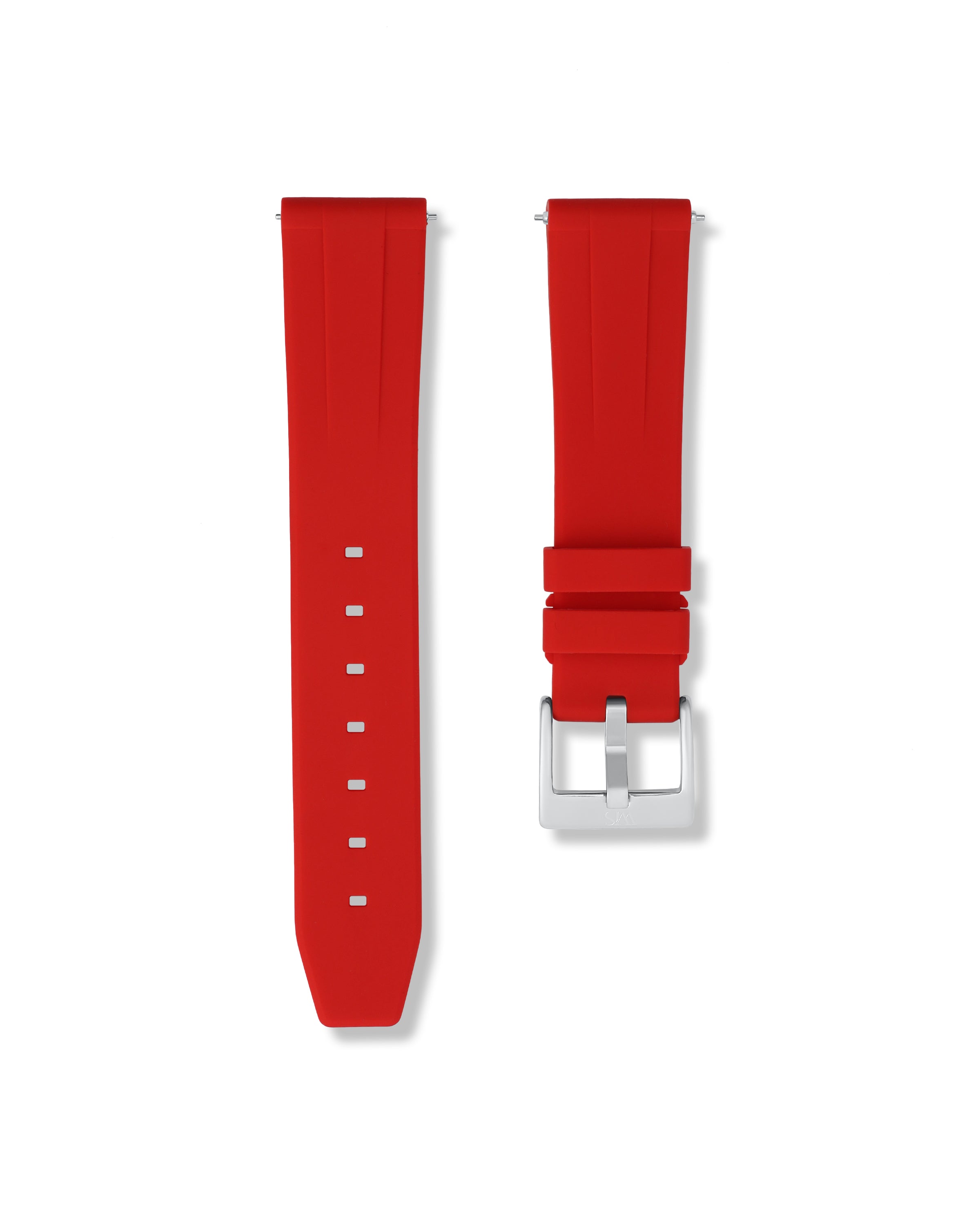 Scarlet Red Quick Release Rubber Strap 20mm