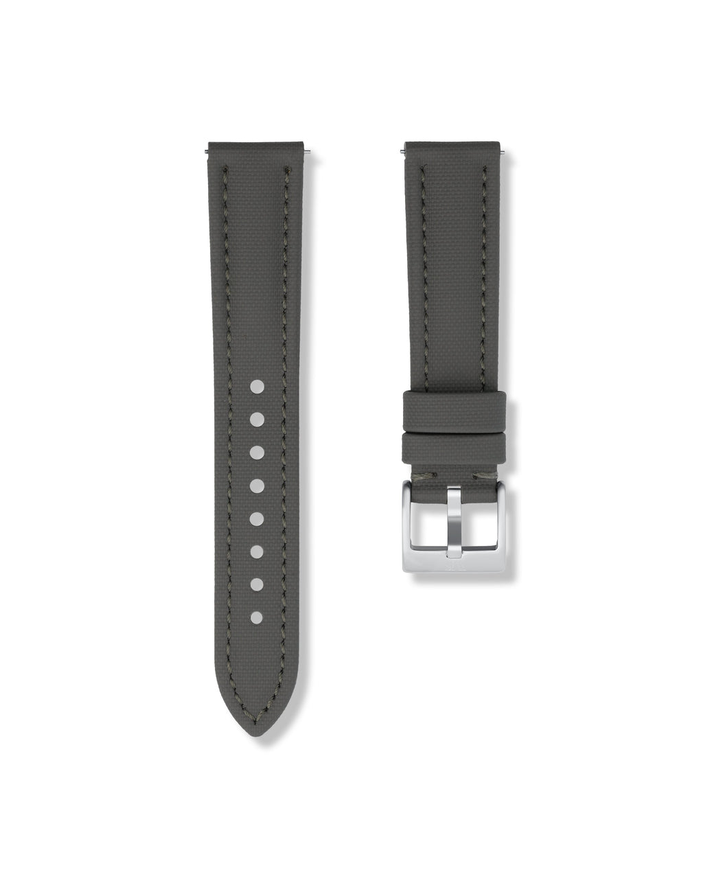 Slate Grey Sailcloth Strap 20mm