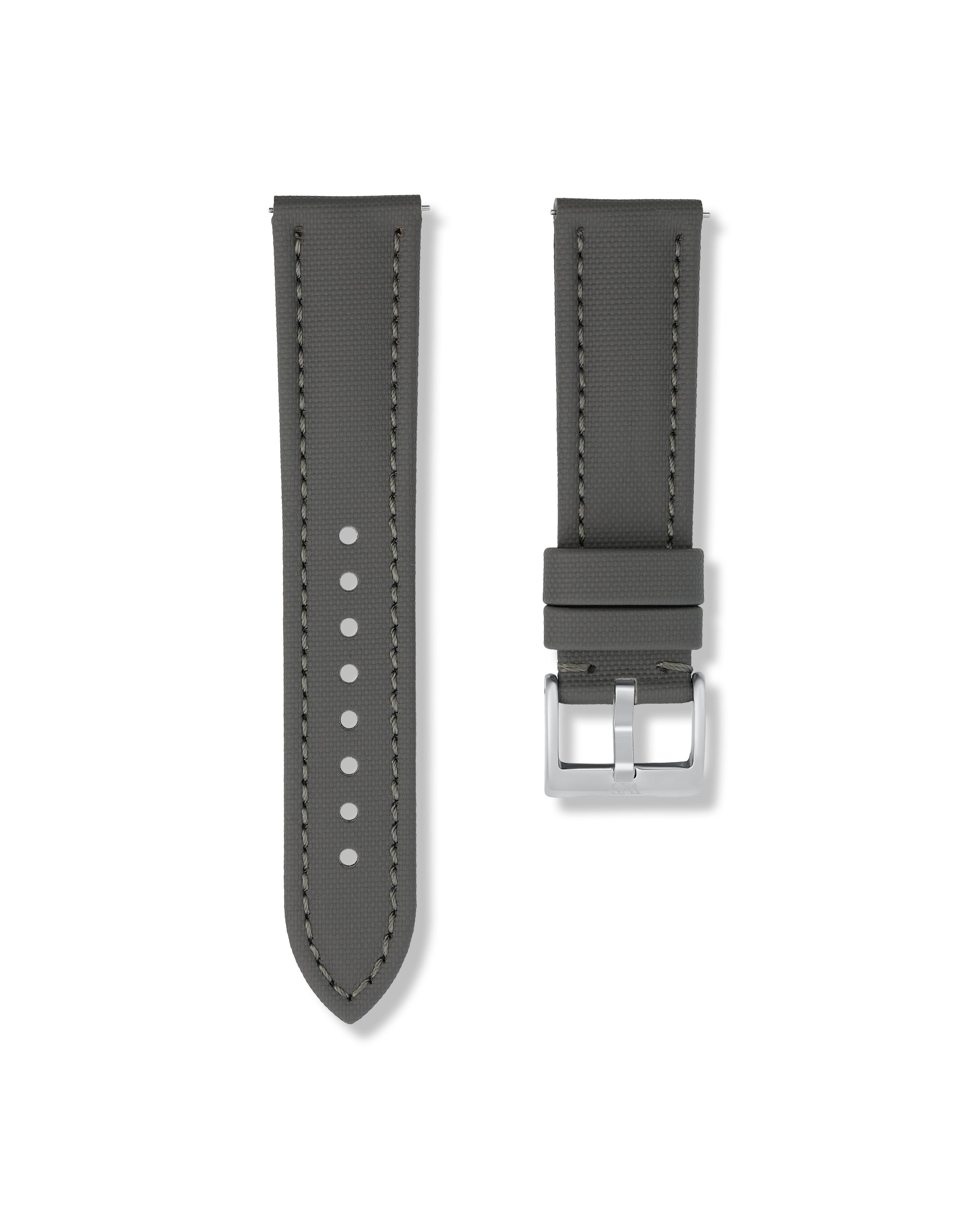 Slate Grey Sailcloth Strap 22mm