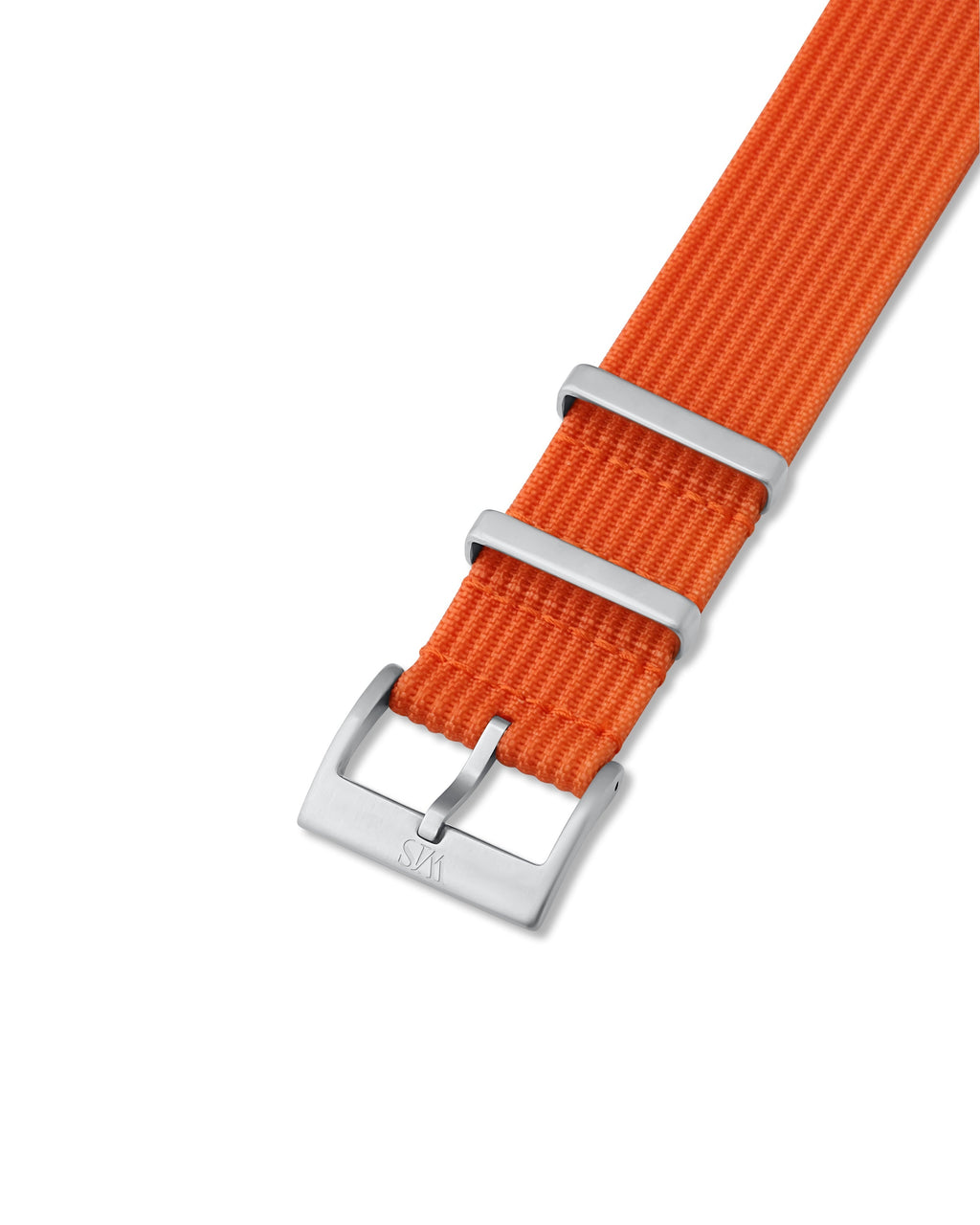 Tangerine Orange Woven Nylon Strap 18mm