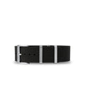 Tuxedo Black Woven Nylon Strap 20mm