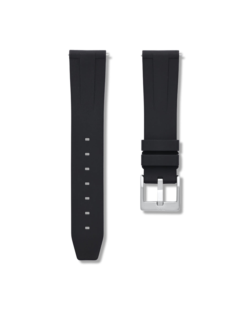 Tuxedo Black Quick Release Rubber Strap 20mm