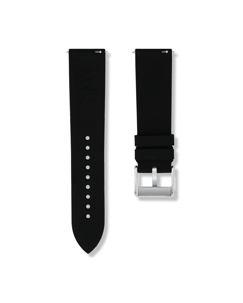 Tuxedo Black Quick Release Rubber Strap 22mm
