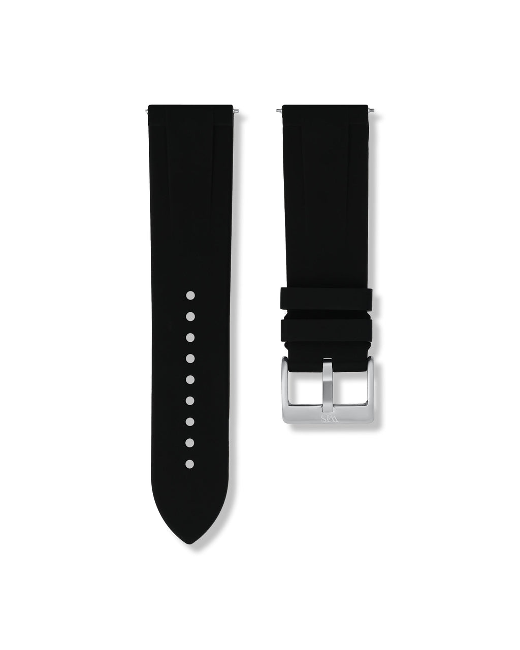 Tuxedo Black Quick Release Rubber Strap 24mm