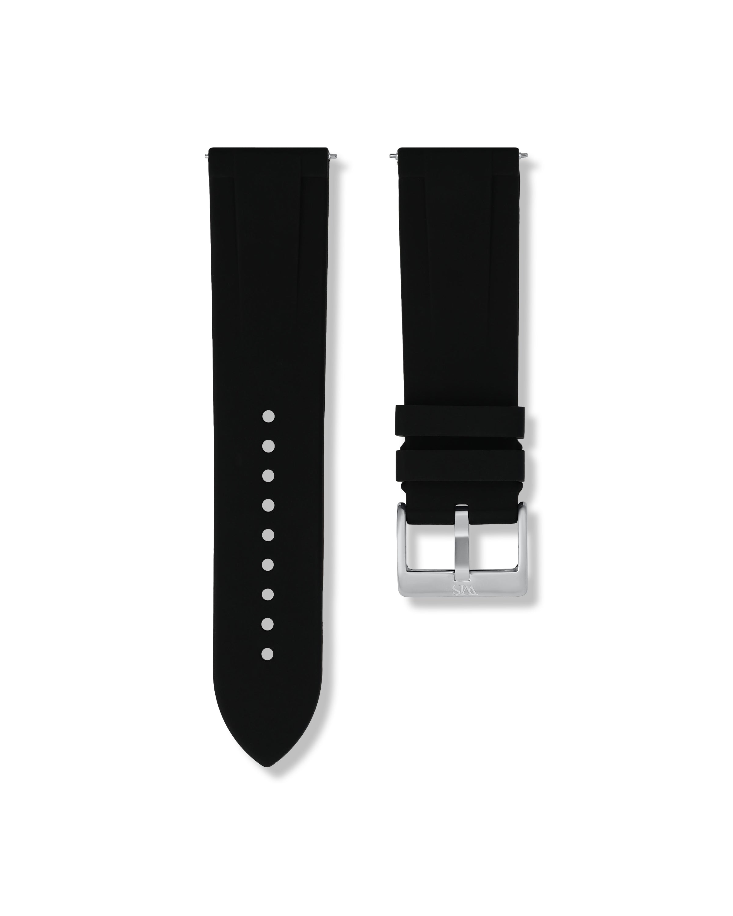 Tuxedo Black Quick Release Rubber Strap 24mm