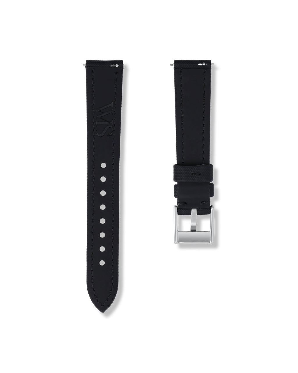 Tuxedo Black Sailcloth Strap 19mm