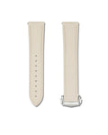 Beige Deployant Clasp Quick Release Rubber Sailcloth Strap 22mm