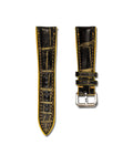 Molten Vein Alligator Alligator Leather Watch Strap 22mm
