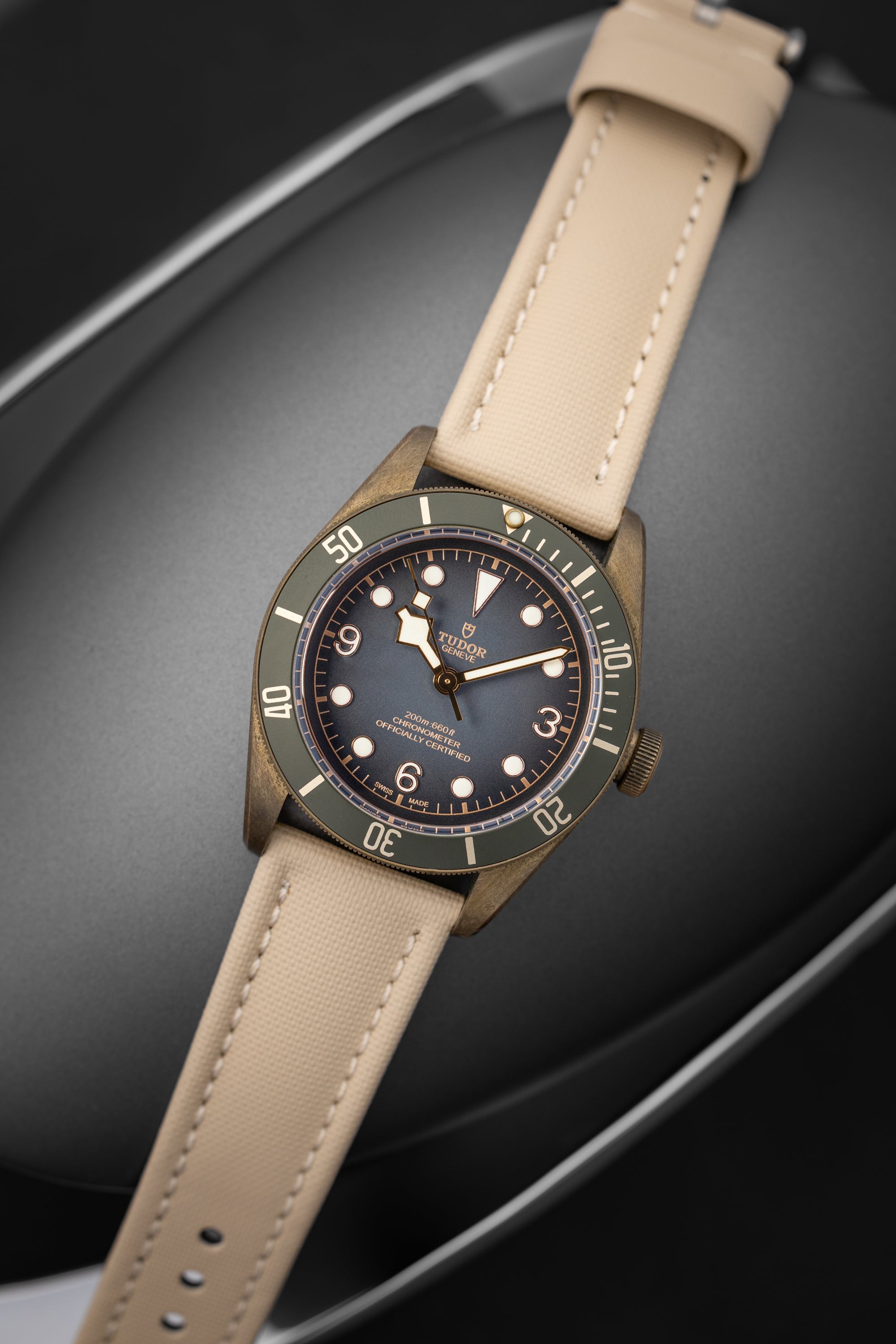 Beige Sailcloth Strap 22mm