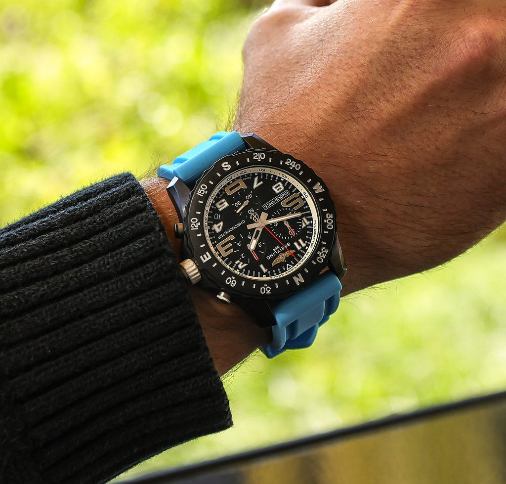 Miami Blue Rubber Strap 22mm