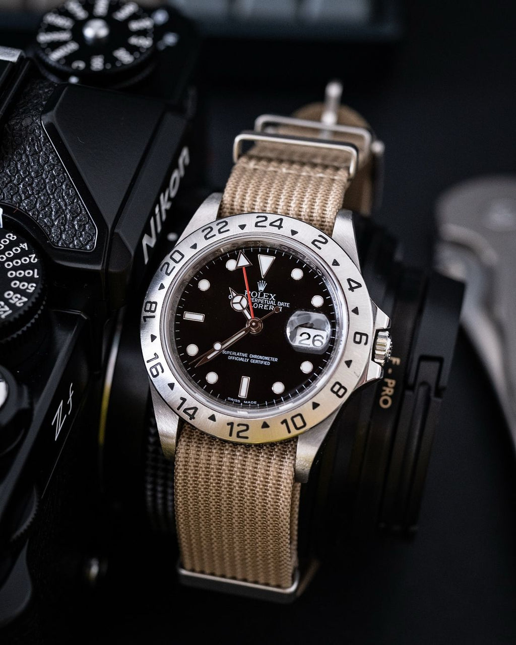 Desert Tan Woven Nylon Strap 20mm